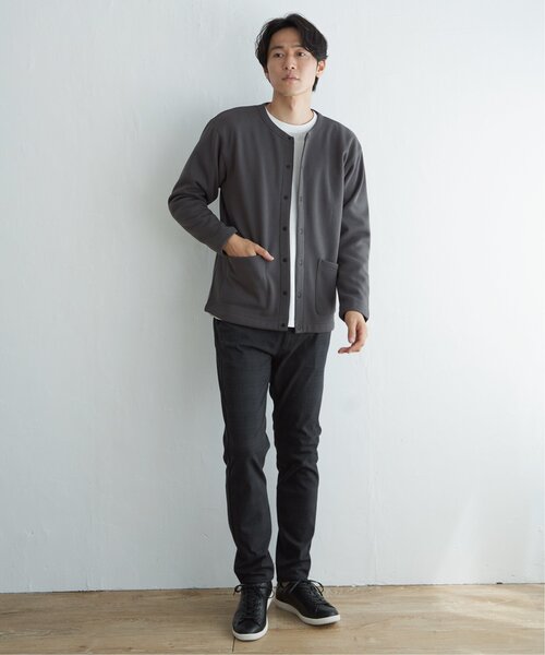 ikka（イッカ）の「バックフリースクルーネックカーデ（カーディガン/ボレロ・メンズ・ブラック/チャコールグレー/ネイビー/ベージュ・L/XL/M/S）」の21枚目の写真