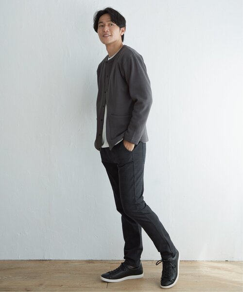 ikka（イッカ）の「バックフリースクルーネックカーデ（カーディガン/ボレロ・メンズ・ブラック/チャコールグレー/ネイビー/ベージュ・L/XL/M/S）」の22枚目の写真