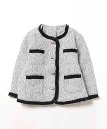 ステッチ配色ジャケット