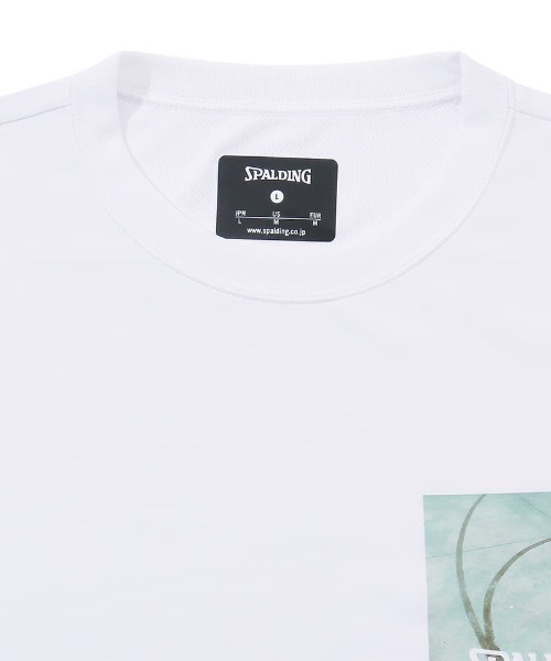 SPALDING(スポルディング)の「【SPALDING:スポルディング】ロングスリーブTシャツフロムダウンタウン/長袖ロンT(Tシャツ/カットソー・メンズ・ホワイト/ブラック・MEDIUM/LARGE/X-LARGE)」の5枚目の写真