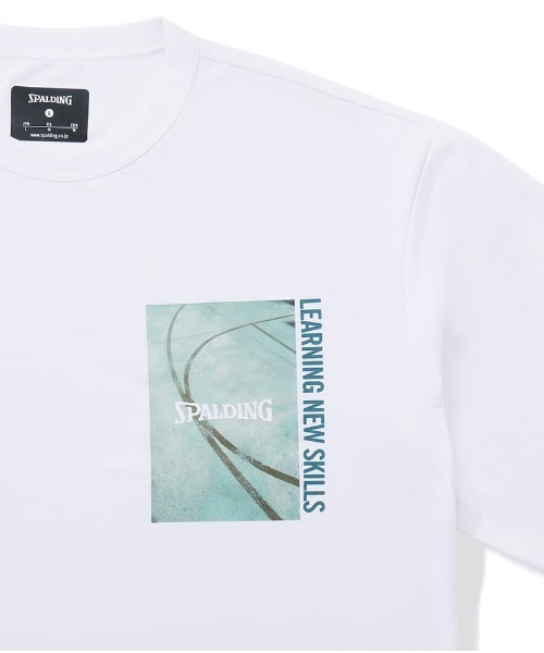 SPALDING(スポルディング)の「【SPALDING:スポルディング】ロングスリーブTシャツフロムダウンタウン/長袖ロンT(Tシャツ/カットソー・メンズ・ホワイト/ブラック・MEDIUM/LARGE/X-LARGE)」の7枚目の写真