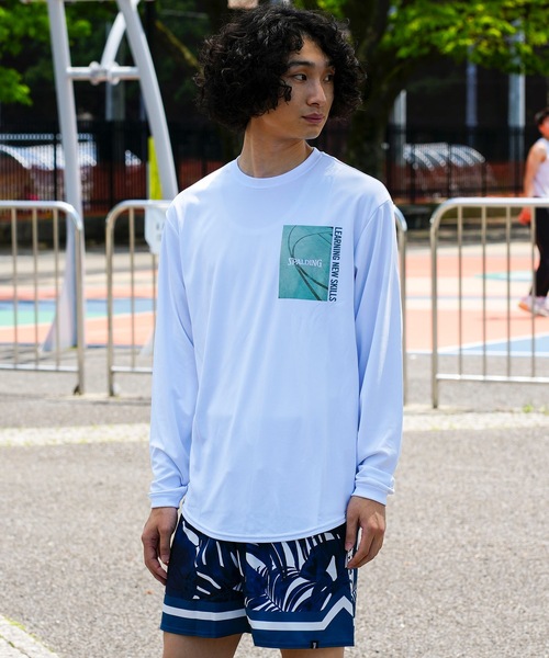 SPALDING(スポルディング)の「【SPALDING:スポルディング】ロングスリーブTシャツフロムダウンタウン/長袖ロンT(Tシャツ/カットソー・メンズ・ホワイト/ブラック・MEDIUM/LARGE/X-LARGE)」の12枚目の写真