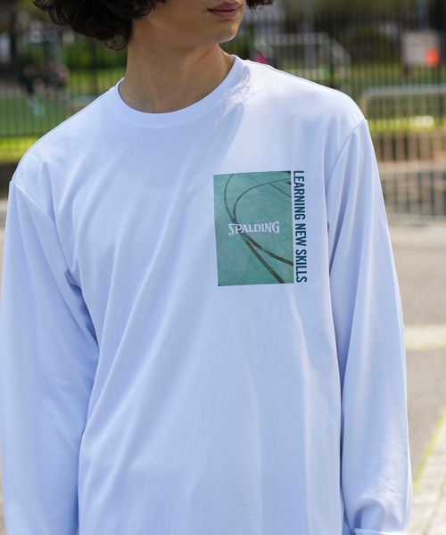 SPALDING(スポルディング)の「【SPALDING:スポルディング】ロングスリーブTシャツフロムダウンタウン/長袖ロンT(Tシャツ/カットソー・メンズ・ホワイト/ブラック・MEDIUM/LARGE/X-LARGE)」の19枚目の写真