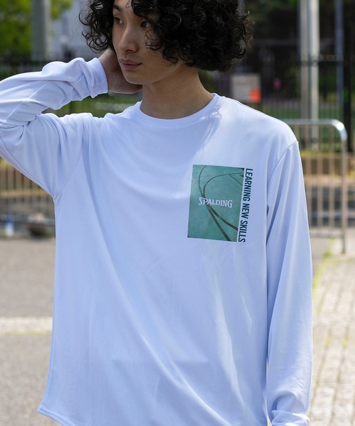 SPALDING(スポルディング)の「【SPALDING:スポルディング】ロングスリーブTシャツフロムダウンタウン/長袖ロンT(Tシャツ/カットソー・メンズ・ホワイト/ブラック・MEDIUM/LARGE/X-LARGE)」の16枚目の写真
