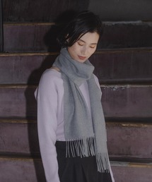 FENDI カシミア カシミヤ マフラー ユニセックス グレー 中古・古着通販】FENDI (フェンディ) マフラー グレー｜ブランド