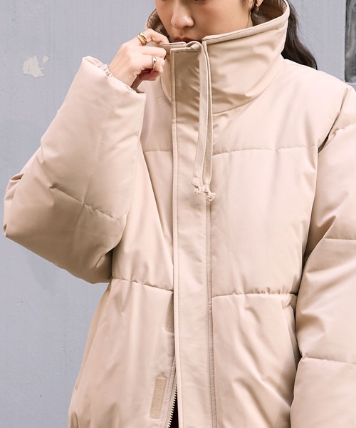 PICSAS】<撥水/防風>オーバーサイズ ハイネック ボリューム中綿