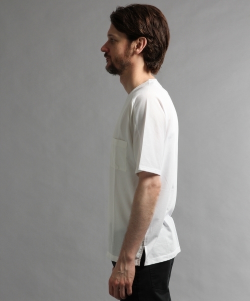 HARE(ハレ)の「ラグランキリカエプルオーバー(HARE)(Tシャツ/カットソー・メンズ・オフホワイト/グレー/ブラック・MEDIUM/SMALL)」の5枚目の写真