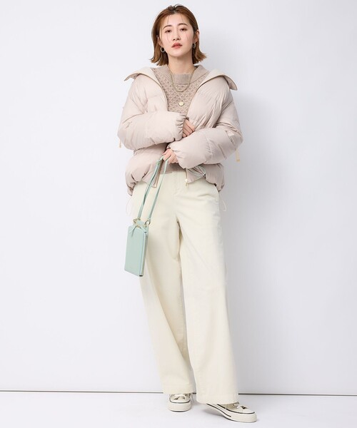23区（ニジュウサンク）の「【洗える】シレータフタ コンパクト ダウンコート（ダウンジャケット/コート・レディース・ベージュ系/ネイビー系/ブラック系・50/46/48/44）」の16枚目の写真