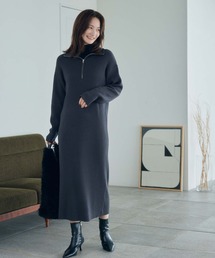 fifth | 【田中亜希子セレクト】ハーフジップニットワンピース(ワンピース)