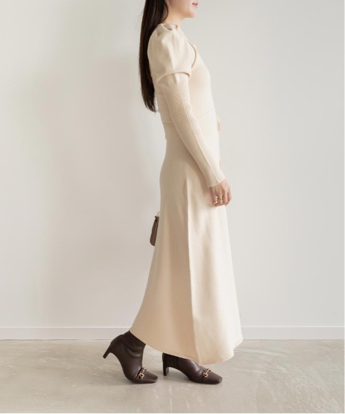 RANDA(ランダ)の「【選べる丈感】スクエアネックニットワンピース(ワンピース・レディース・ベージュ/ネイビー/ブラウン・TM/FREE)」の19枚目の写真