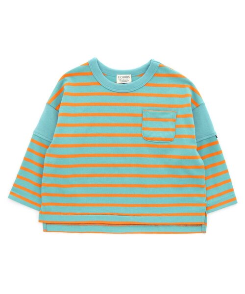F.O.KIDS(エフオーキッズ)の「長袖ボーダーTシャツ(Tシャツ/カットソー・キッズ・ブラック/ネイビー/ライム/レッド/サックスブルー・80/90/100/110/120/130/140/150)」の17枚目の写真