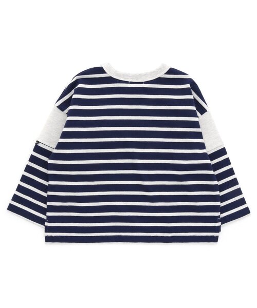 F.O.KIDS(エフオーキッズ)の「長袖ボーダーTシャツ(Tシャツ/カットソー・キッズ・ブラック/ネイビー/ライム/レッド/サックスブルー・80/90/100/110/120/130/140/150)」の19枚目の写真