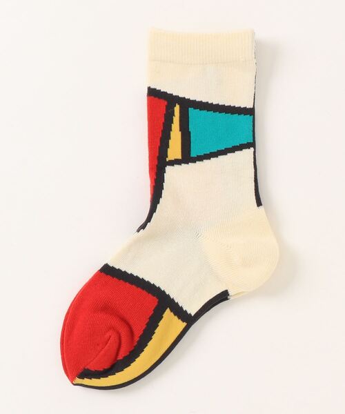 MARKEY'S（マーキーズ）の「クルーソックス/パレット（19～22cm）（ソックス/靴下・キッズ・オフホワイト/ピンク・M/L）」の4枚目の写真