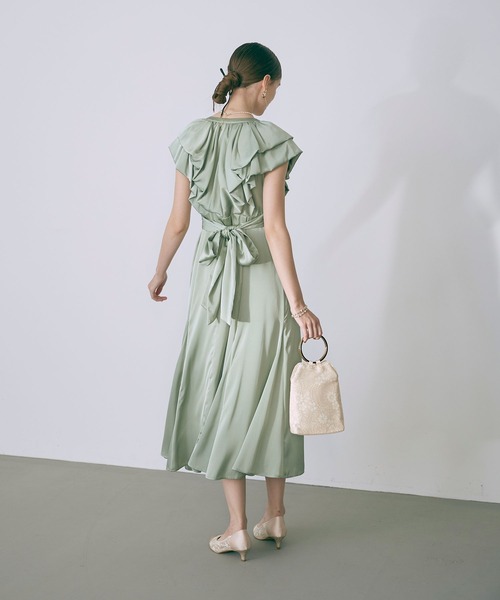 セール】ラッフルデザインドレス オケージョンドレス（ドレス