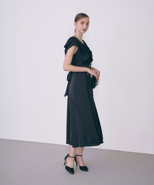 セール】ラッフルデザインドレス オケージョンドレス（ドレス