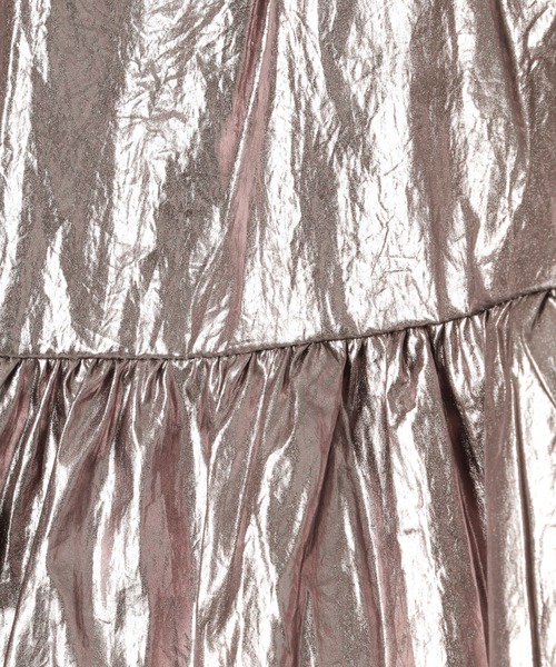 notch.（ノッチ）の「メタリックギャザースカート（スカート・レディース・シルバー・M）」の12枚目の写真