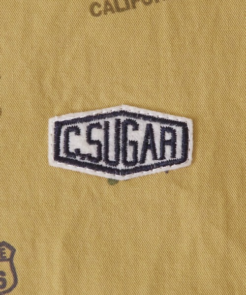 CUBE SUGAR（キューブシュガー）の「総柄プリント長袖ビッグシャツワンピース（シャツワンピース・レディース・マルチ/グレー/ナチュラル/マスタード・M）」の20枚目の写真