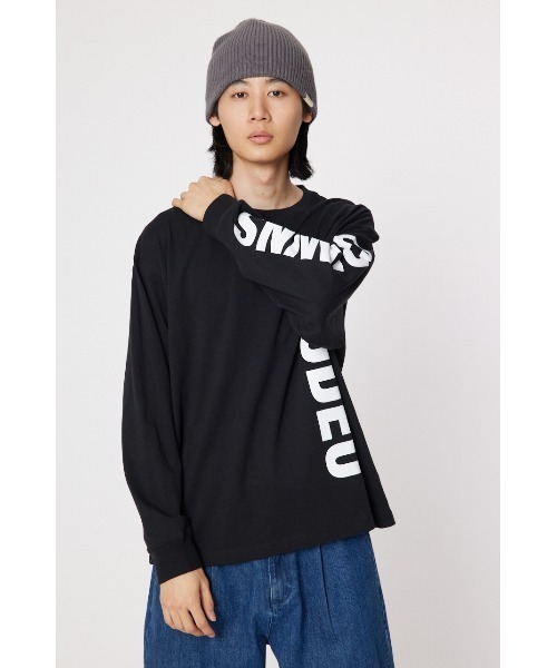 RODEO CROWNS WIDE BOWL(ロデオクラウンズワイドボウル)の「アームロゴロングスリーブTシャツ(Tシャツ/カットソー・メンズ・カーキ/ブラック/オフホワイト/ライトブルー・LARGE/MEDIUM)」の5枚目の写真