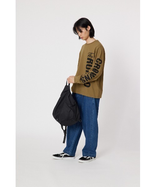 RODEO CROWNS WIDE BOWL(ロデオクラウンズワイドボウル)の「アームロゴロングスリーブTシャツ(Tシャツ/カットソー・メンズ・カーキ/ブラック/オフホワイト/ライトブルー・LARGE/MEDIUM)」の14枚目の写真