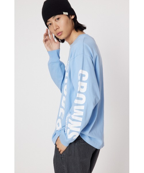 RODEO CROWNS WIDE BOWL(ロデオクラウンズワイドボウル)の「アームロゴロングスリーブTシャツ(Tシャツ/カットソー・メンズ・カーキ/ブラック/オフホワイト/ライトブルー・LARGE/MEDIUM)」の15枚目の写真