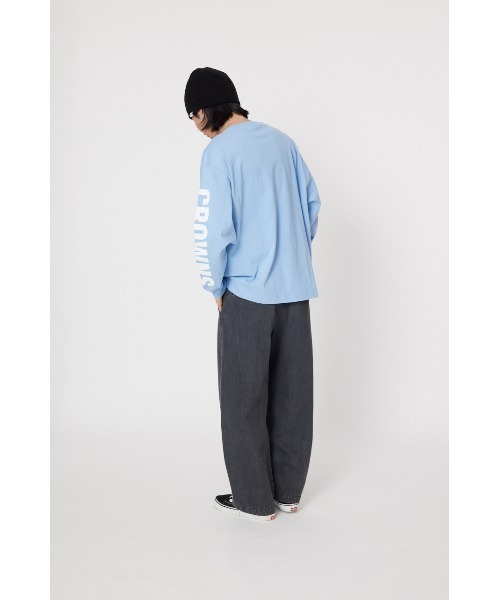 RODEO CROWNS WIDE BOWL(ロデオクラウンズワイドボウル)の「アームロゴロングスリーブTシャツ(Tシャツ/カットソー・メンズ・カーキ/ブラック/オフホワイト/ライトブルー・LARGE/MEDIUM)」の17枚目の写真