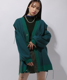 HARE | リバーシブルリンキングスリットカーディガン(HARE)(カーディガン/ボレロ)