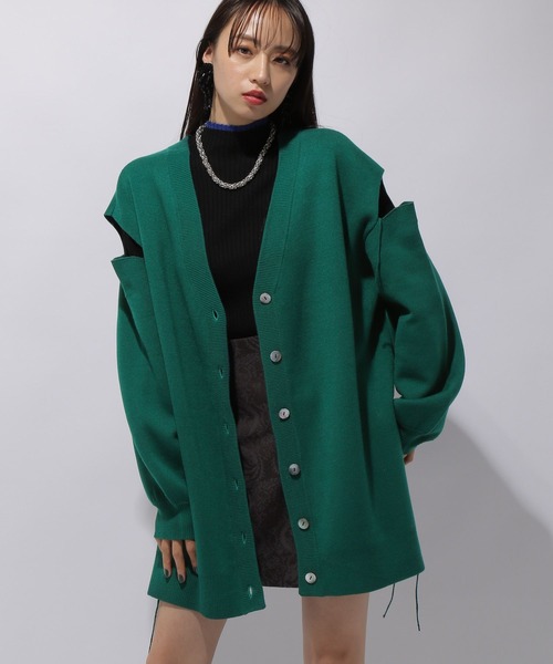 seventeen ホリコレ カーディガン 新品未開封 HARE（ハレ）の「リバーシブルリンキングスリットカーディガン(HARE