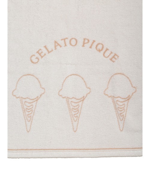 ジェラピケ　GELATO PIQUE アイス柄　バスタオルセット ピンク・ブルー gelato pique（ジェラートピケ）の「アイス柄バスタオル（タオル