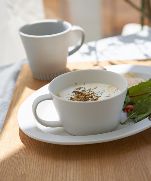 collex(コレックス)の「SAKUZAN 作山窯 Saraスープカップ(食器・レディース・グレー/ホワイト・フリー)」の1枚目の写真