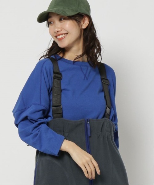 niko and...（ニコアンド）の「ミニパイルステッチBIGプルオーバー（Tシャツ/カットソー・レディース・チャコール/ブルー/アイボリー/ピンク・MEDIUM/LARGE）」の3枚目の写真