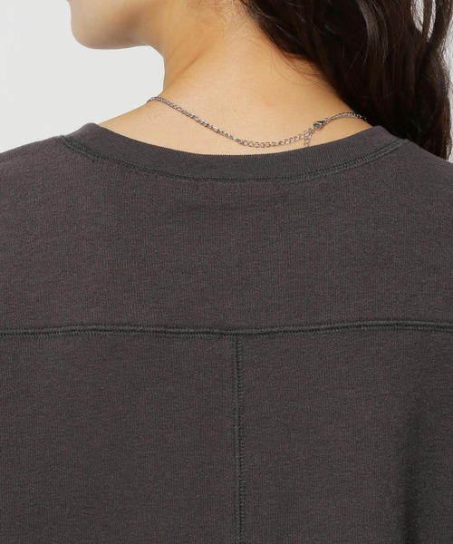 niko and...（ニコアンド）の「ミニパイルステッチBIGプルオーバー（Tシャツ/カットソー・レディース・チャコール/ブルー/アイボリー/ピンク・MEDIUM/LARGE）」の13枚目の写真