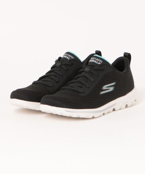 SKECHERS（スケッチャーズ）の「《SKECHERS》GO WALK TRAVEL - FUN JOURNEY（スニーカー・レディース・ブラック×ブルー/グレー系その他/ネイビー/ブラック・23.5cm/24.5cm/23.0cm/24.0cm/25.0cm/22.5cm）」の3枚目の写真