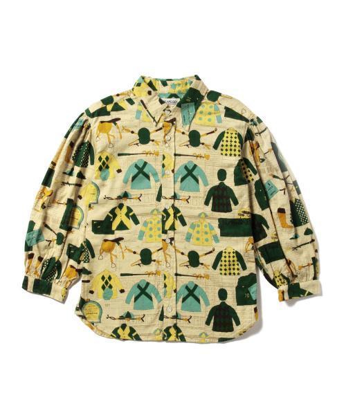 BEAMS BOY(ビームスボーイ)の「BEAMS BOY / ジョッキー プリント バルーンスリーブ(シャツ/ブラウス・レディース・グリーン・ONE SIZE)」の2枚目の写真