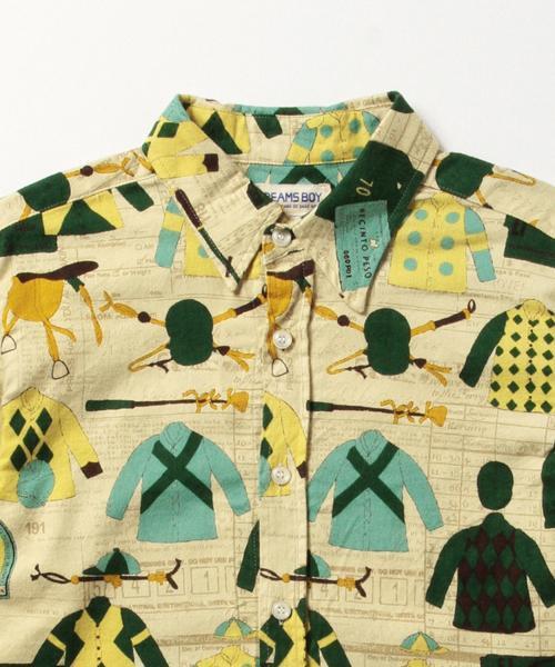 BEAMS BOY(ビームスボーイ)の「BEAMS BOY / ジョッキー プリント バルーンスリーブ(シャツ/ブラウス・レディース・グリーン・ONE SIZE)」の3枚目の写真