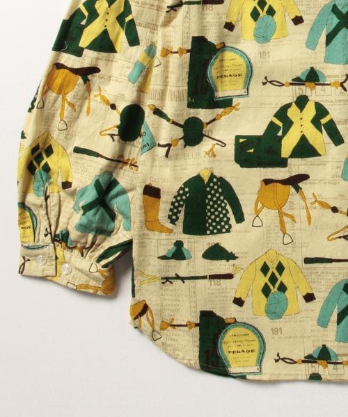 BEAMS BOY(ビームスボーイ)の「BEAMS BOY / ジョッキー プリント バルーンスリーブ(シャツ/ブラウス・レディース・グリーン・ONE SIZE)」の4枚目の写真