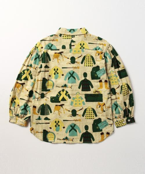 BEAMS BOY(ビームスボーイ)の「BEAMS BOY / ジョッキー プリント バルーンスリーブ(シャツ/ブラウス・レディース・グリーン・ONE SIZE)」の5枚目の写真