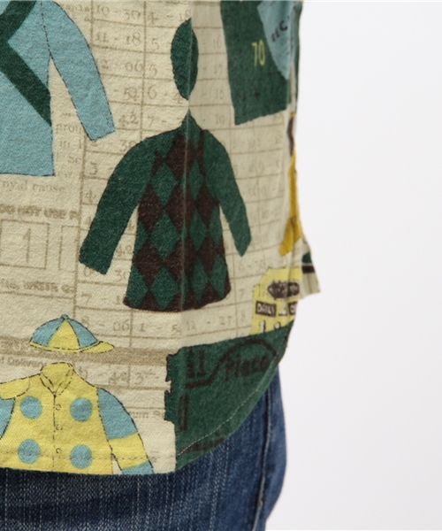 BEAMS BOY(ビームスボーイ)の「BEAMS BOY / ジョッキー プリント バルーンスリーブ(シャツ/ブラウス・レディース・グリーン・ONE SIZE)」の7枚目の写真