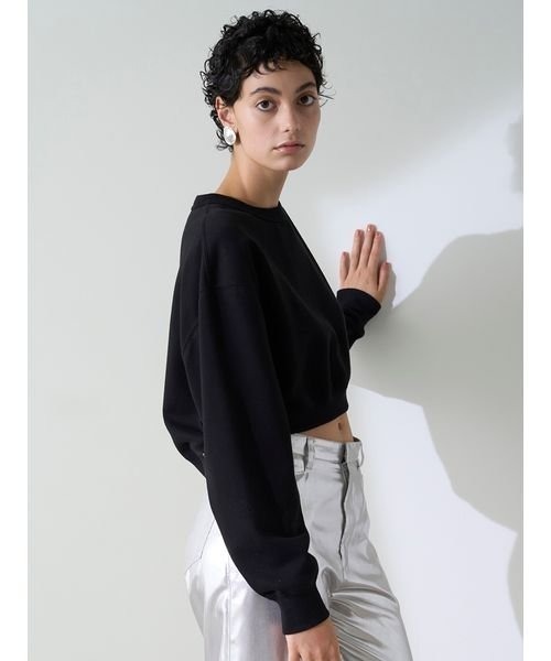 styling/（スタイリング）の「ショートカットプルオーバー（パーカー・レディース・ピンク/ホワイト/ブルー/ブラック・FREE）」の8枚目の写真