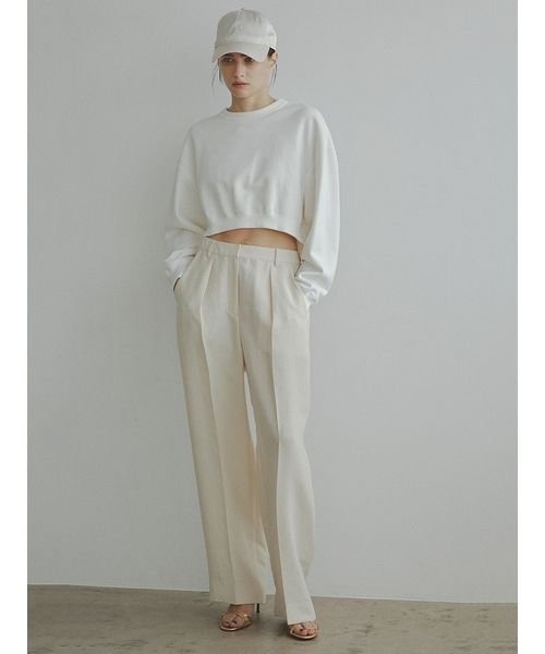 styling/（スタイリング）の「ショートカットプルオーバー（パーカー・レディース・ピンク/ホワイト/ブルー/ブラック・FREE）」の7枚目の写真