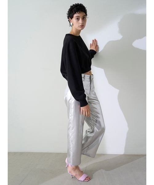 styling/（スタイリング）の「ショートカットプルオーバー（パーカー・レディース・ピンク/ホワイト/ブルー/ブラック・FREE）」の9枚目の写真