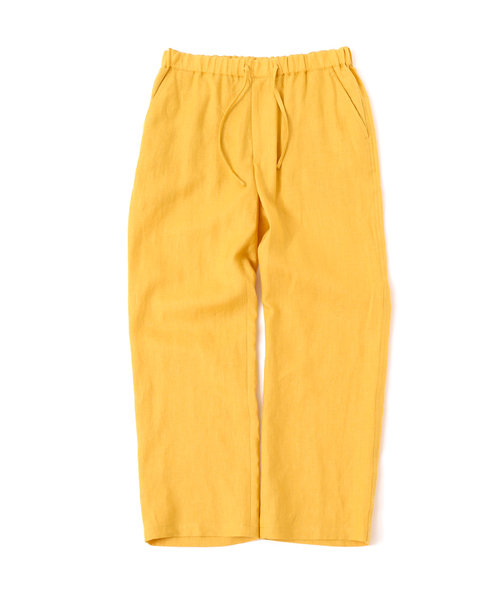 417 EDIFICE（フォーワンセブンエディフィス）の「NORMANDY LINEN / ノルマンディリネン PANTS（スラックス・メンズ・ブラック/ベージュ/イエロー/その他2・SMALL/MEDIUM/LARGE）」の3枚目の写真