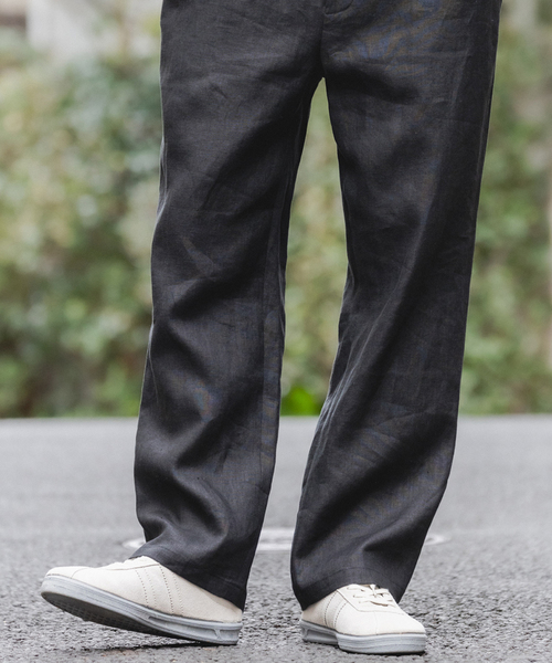 417 EDIFICE（フォーワンセブンエディフィス）の「NORMANDY LINEN / ノルマンディリネン PANTS（スラックス・メンズ・ブラック/ベージュ/イエロー/その他2・SMALL/MEDIUM/LARGE）」の10枚目の写真