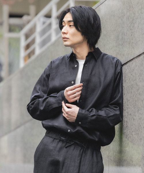 417 EDIFICE（フォーワンセブンエディフィス）の「NORMANDY LINEN / ノルマンディリネン PANTS（スラックス・メンズ・ブラック/ベージュ/イエロー/その他2・SMALL/MEDIUM/LARGE）」の11枚目の写真