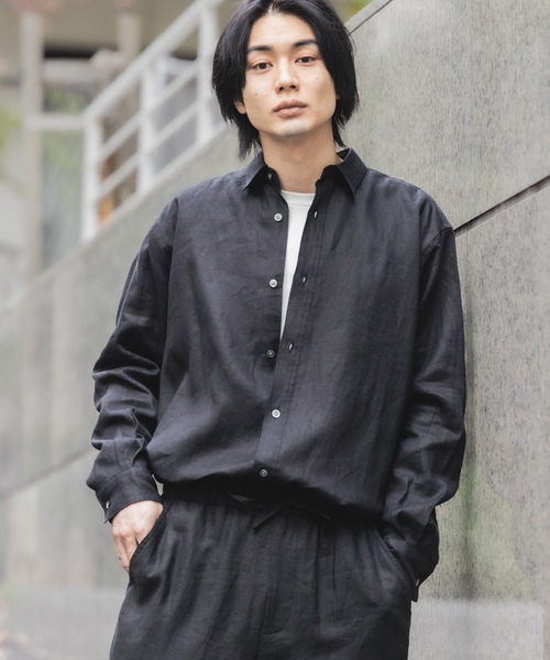 417 EDIFICE（フォーワンセブンエディフィス）の「NORMANDY LINEN / ノルマンディリネン PANTS（スラックス・メンズ・ブラック/ベージュ/イエロー/その他2・SMALL/MEDIUM/LARGE）」の13枚目の写真