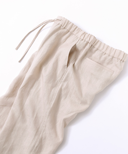 417 EDIFICE（フォーワンセブンエディフィス）の「NORMANDY LINEN / ノルマンディリネン PANTS（スラックス・メンズ・ブラック/ベージュ/イエロー/その他2・SMALL/MEDIUM/LARGE）」の15枚目の写真