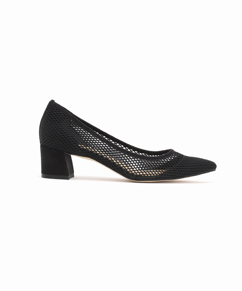 LE TALON(ルタロン)の「《追加》4.5cmポインテッドネットパンプス(パンプス・レディース・アイボリー/ネイビー/ゴールド/ブラック×ブラック・21.5/22cm/22.5cm/23cm/23.5cm/24cm/24.5cm/25cm/25.5cm/21)」の15枚目の写真