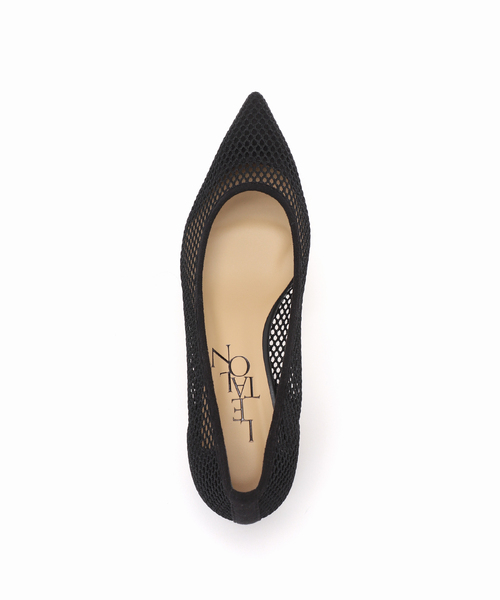 LE TALON(ルタロン)の「《追加》4.5cmポインテッドネットパンプス(パンプス・レディース・アイボリー/ネイビー/ゴールド/ブラック×ブラック・21.5/22cm/22.5cm/23cm/23.5cm/24cm/24.5cm/25cm/25.5cm/21)」の18枚目の写真