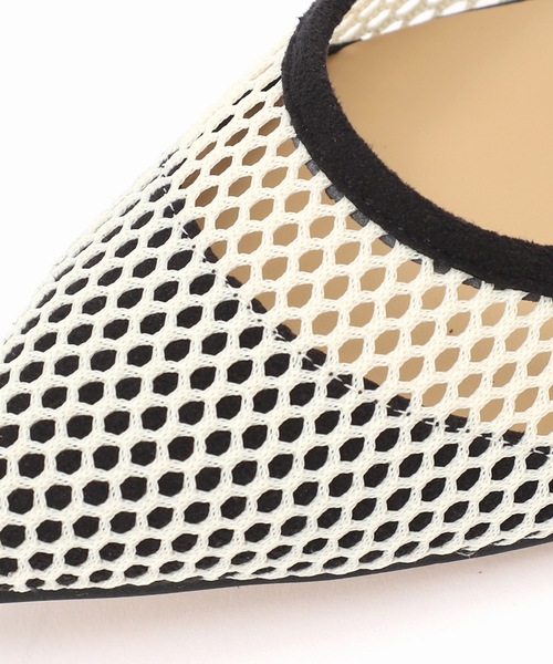 LE TALON(ルタロン)の「《追加》4.5cmポインテッドネットパンプス(パンプス・レディース・アイボリー/ネイビー/ゴールド/ブラック×ブラック・21.5/22cm/22.5cm/23cm/23.5cm/24cm/24.5cm/25cm/25.5cm/21)」の21枚目の写真