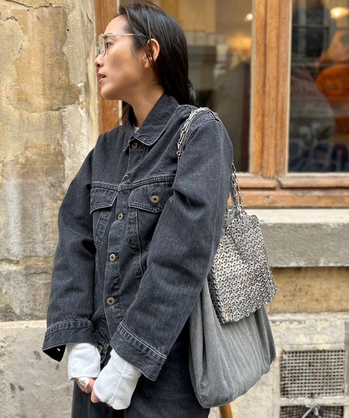 Johnbull（ジョンブル）の「【JOHNBULL/ジョンブル】ブラックデニムジャケット（デニムジャケット・レディース・スミクロ・FREE）」の10枚目の写真