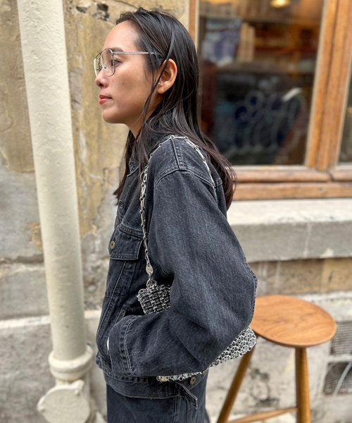 Johnbull（ジョンブル）の「【JOHNBULL/ジョンブル】ブラックデニムジャケット（デニムジャケット・レディース・スミクロ・FREE）」の11枚目の写真